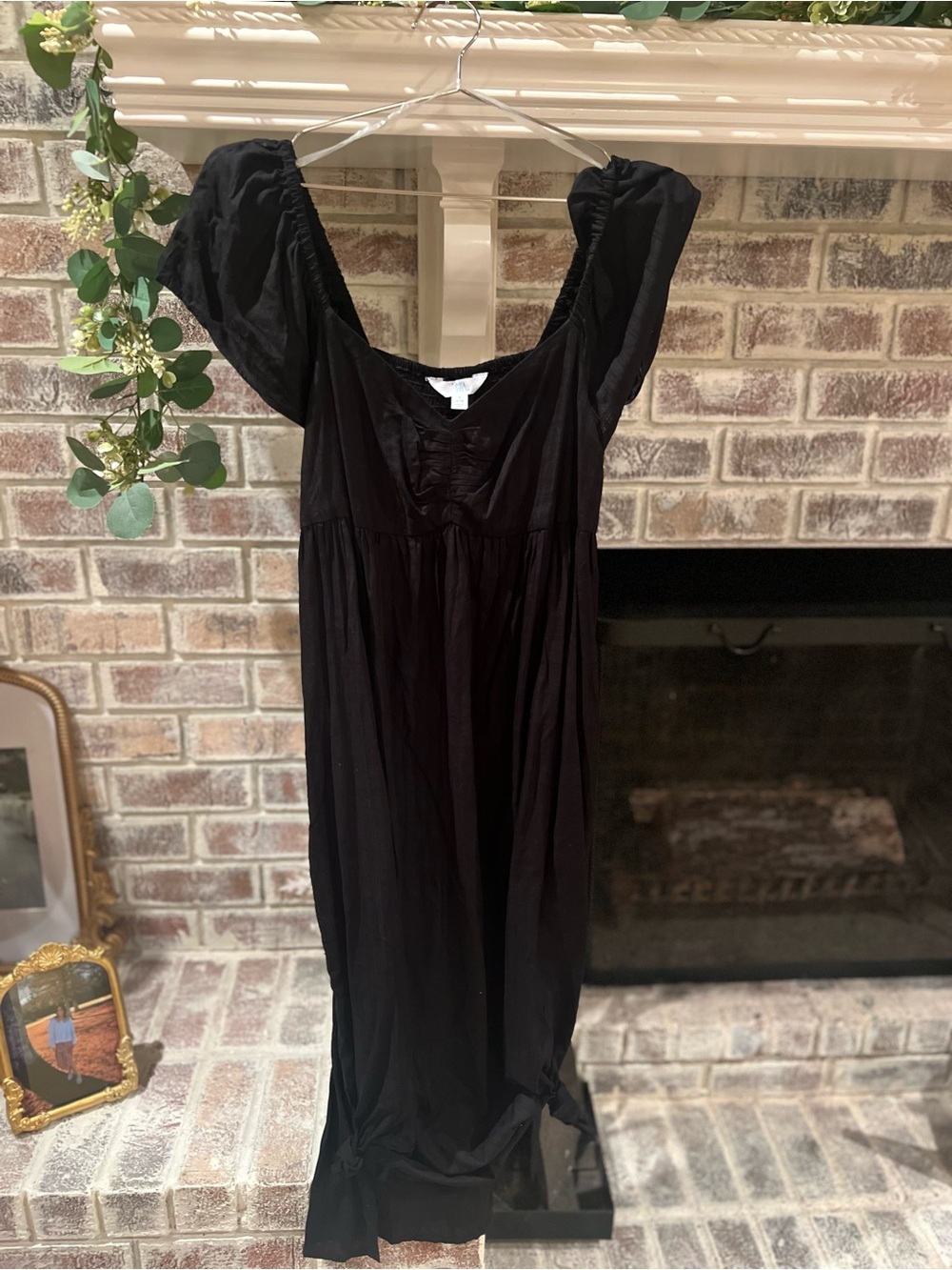 Black Puff Sleeve Dress